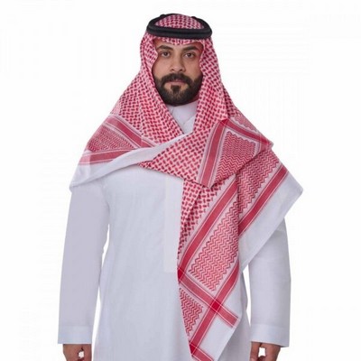 شماغ العجلان البلاتيني رجالي أحمر
