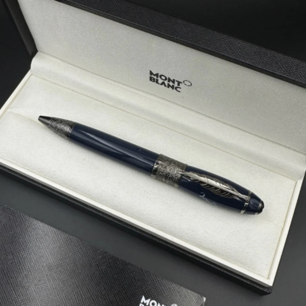قلم مونت بلانك- ريشه أزرق
