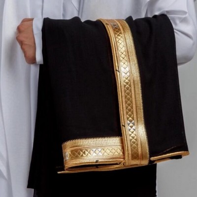 مشلح ديباج ملكي اسود 2024