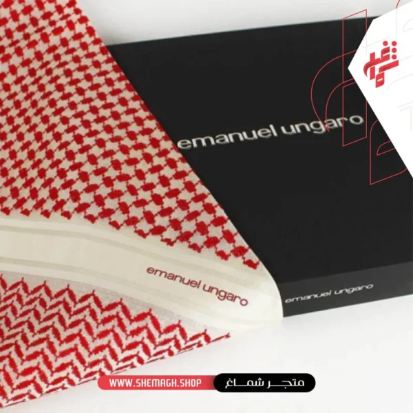 شماغ ايمانويل انقارو شتوي احمر بيج