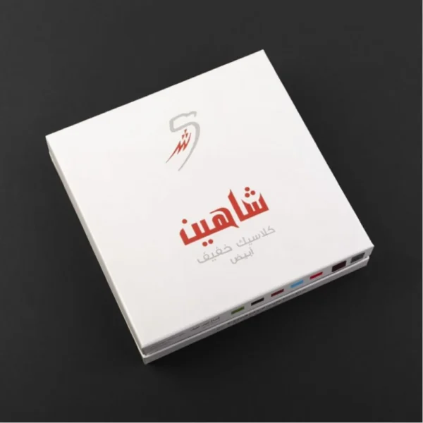 شماغ شاهين كلاسيك خفيف ابيض