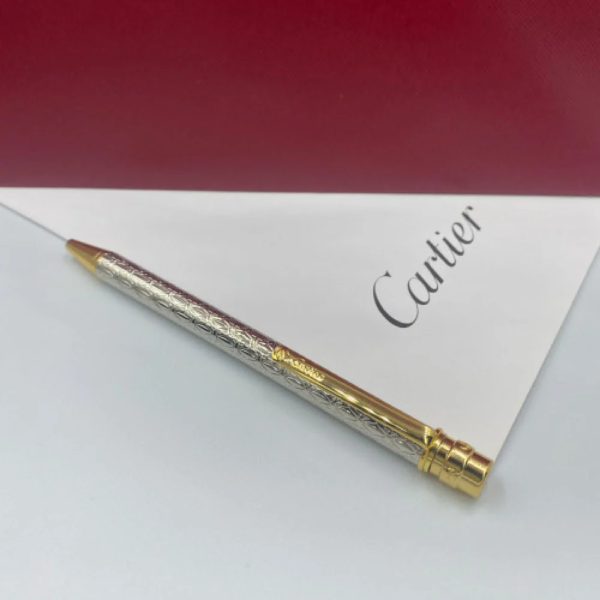 قلم كارتير دهبي في فضي