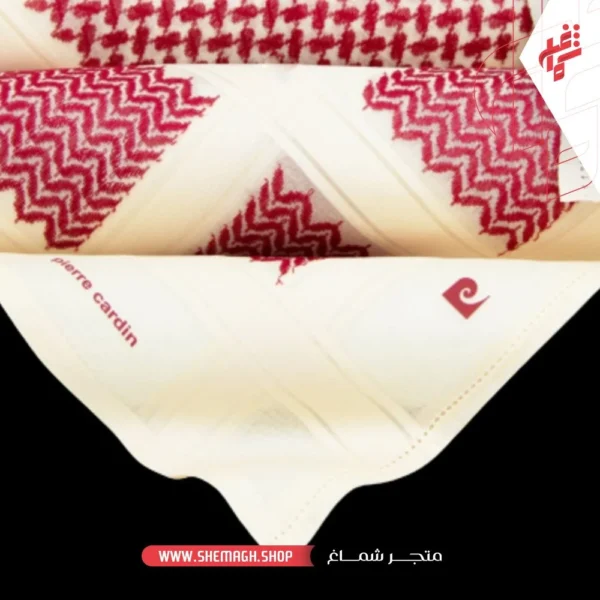 شماغ بيير كاردان احمر بيج