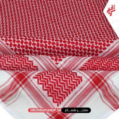 شماغ بروجيه رجالي احمر شلش فيجن