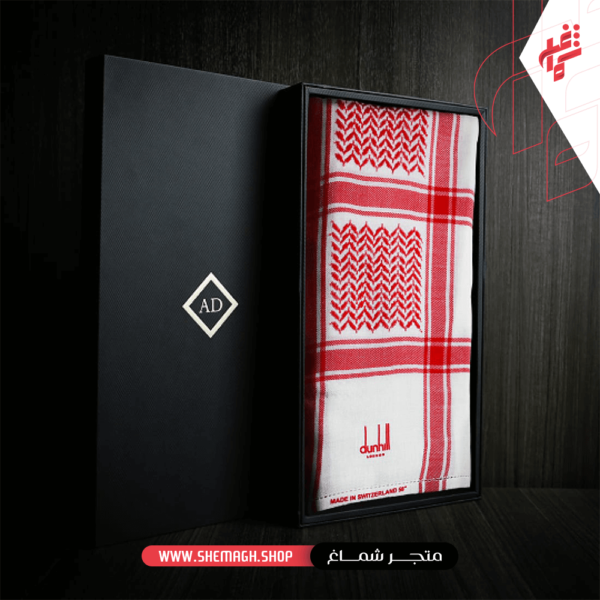 شال دنهل كشميري أحمر بيج