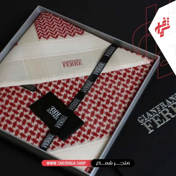شماغ فيري شتوي بيج احمر
