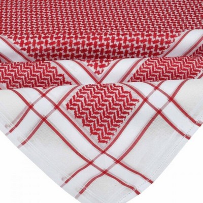 شماغ العجلان البلاتيني أحمر