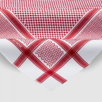 شماغ ريو مون شبابي أحمر مع محفظة كاربون فايبر بحزام أسود أخضر