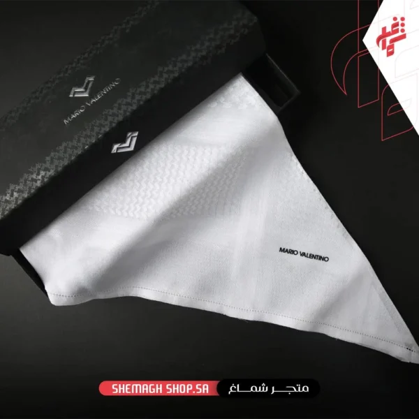 شماغ ماريو فلنتينو ابيض SVBW5