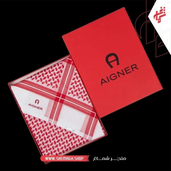 شماغ اقنر احمر غامق