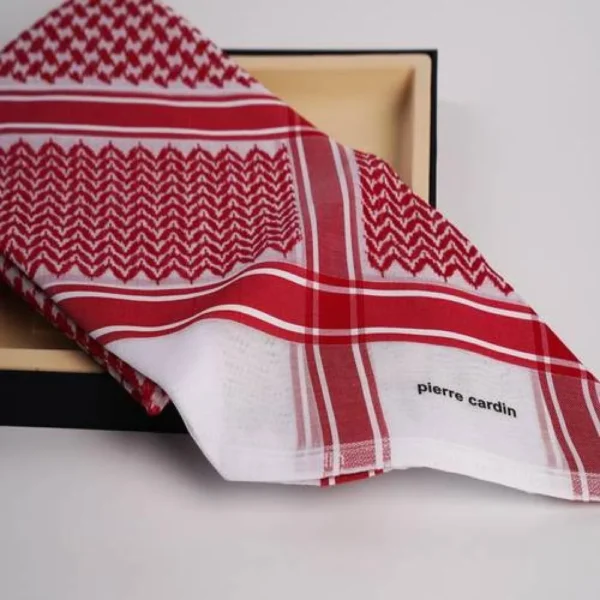 شماغ بييركاردان ترادشنال احمر PZ