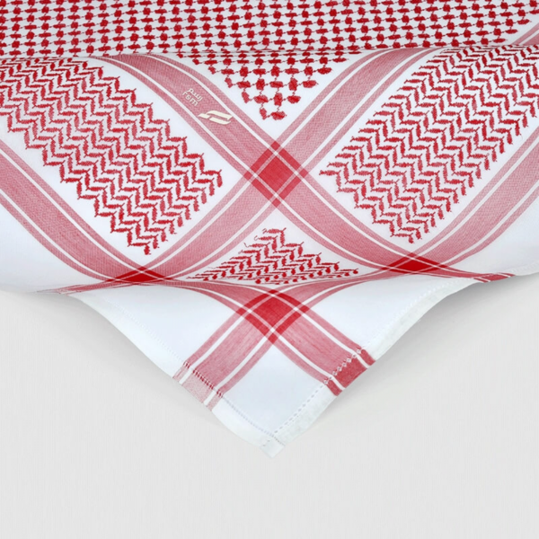 شماغ رسم احمر غامق