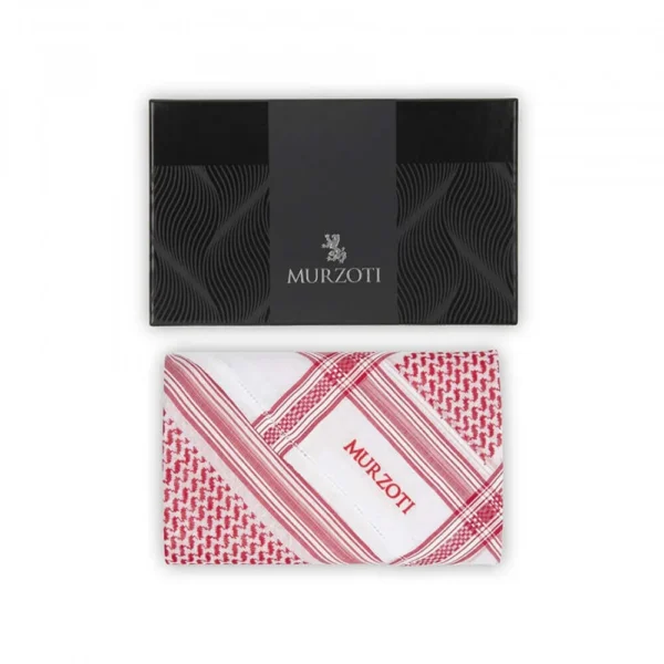 شماغ مرزوتي احمر SMOR4