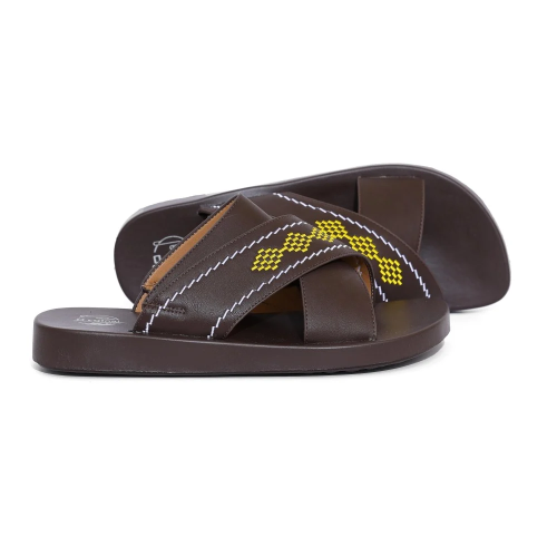 نعال شرقي طبي مطرز COFFEE - R2002